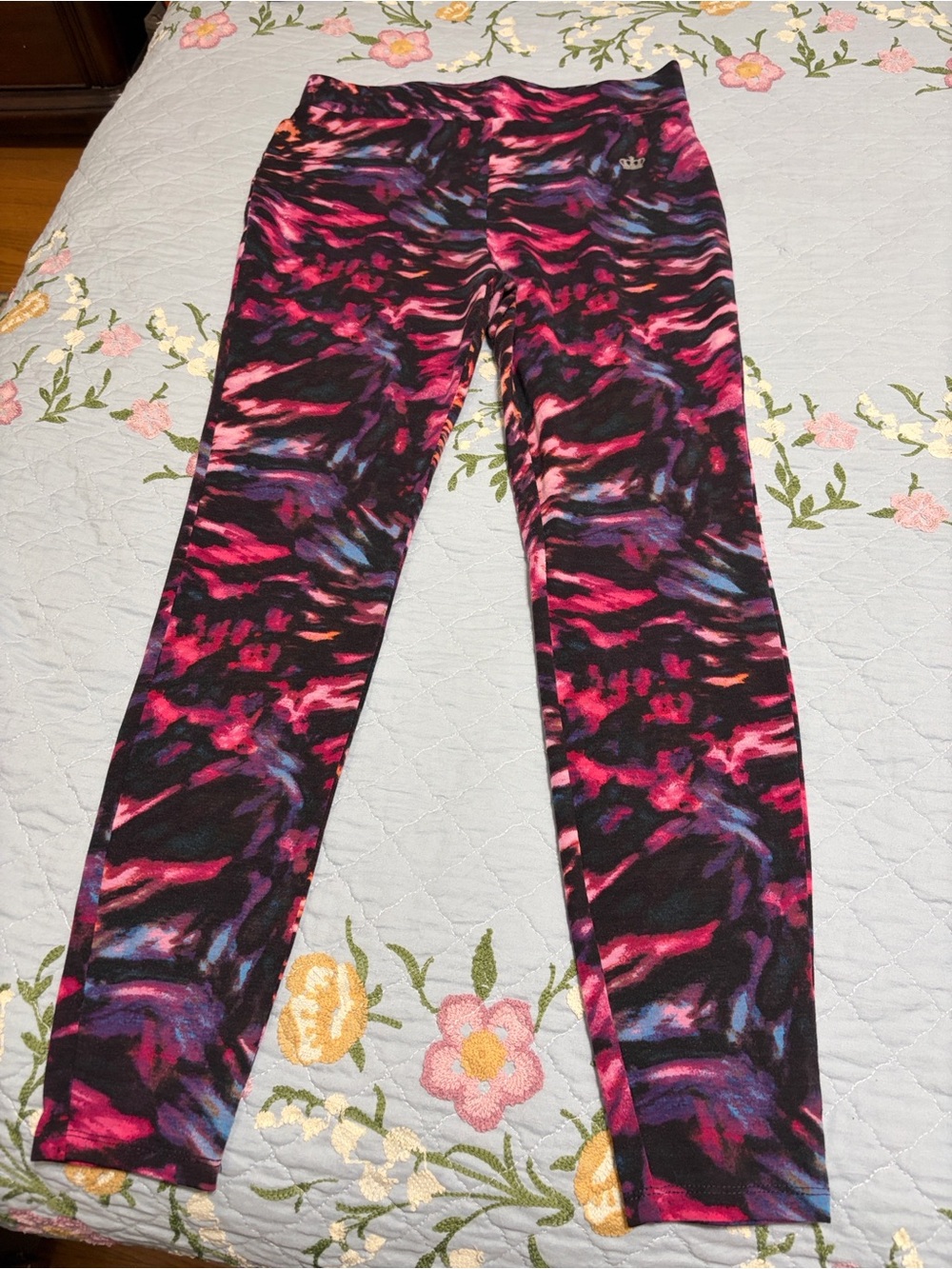 Juicy by Juicy Couture Pants Tie Dye PreOwned Leggings Size Large